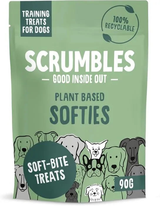 Scrumbles Softies, Plant Based Dog Training Treats, 90g, £1.66 / £1.38 S&S delivered w/ Prime!!