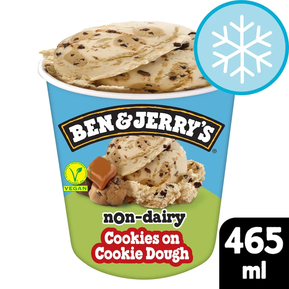 Ben & Jerry's Cookies On Cookie Dough Non-Dairy 465ml £3.75 Clubcard Price @ Tesco