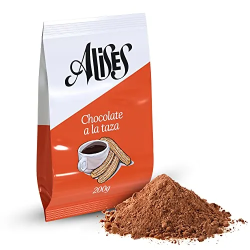 Alises Spanish Hot Chocolate 200g | Gluten Free, Soya Free, and Dairy-free Chocolate Drink | ONLY £5.99 RRP £7.90, (24% OFF!) w/ FREE DELIVERY