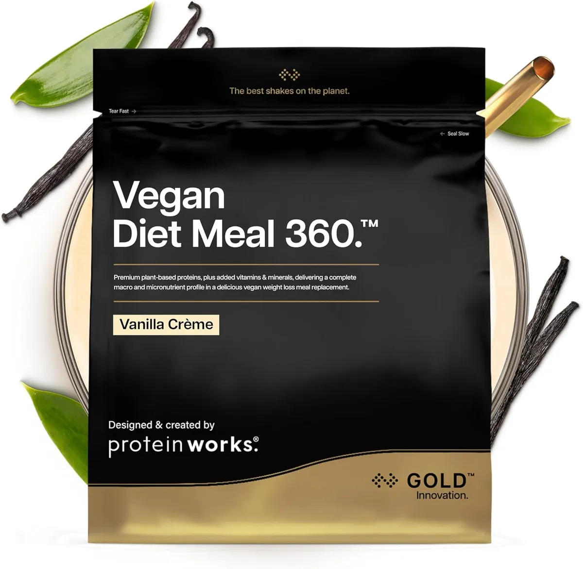 Protein Works Vegan Diet Meal 360 Gold Vanilla Crème 1kg – £16.14 @ Amazon