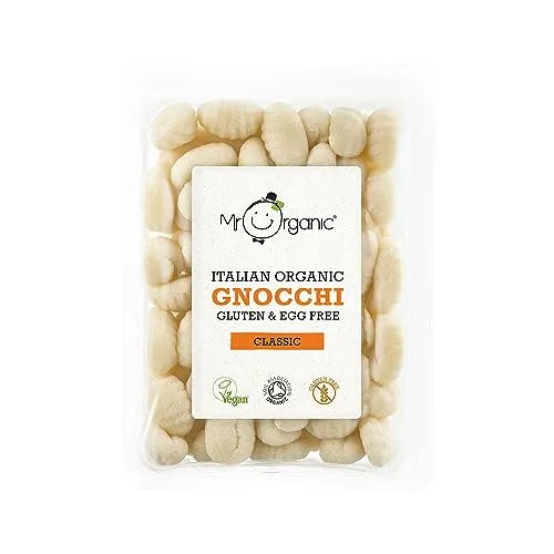 Mr Organic - Organic Gluten Free Gnocchi 350g - Non GMO & Preservative Free - Gluten Free & Vegan - Perfect for Italian Dishes - for Easy Home Cooking | ONLY £2.80 RRP £3.50, (20% OFF!) w/ FREE DELIVE