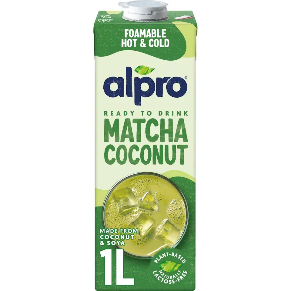Alpro Coconut Matcha Chilled Drink 1L – £1.75 Clubcard Price @ Tesco