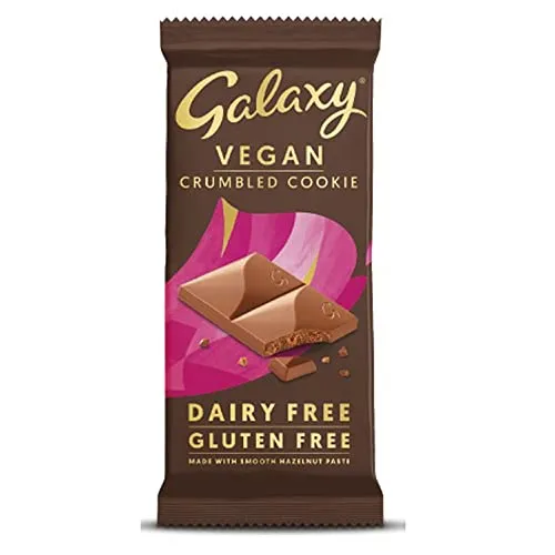 Galaxy Crumbled Cookie Vegan Dairy Free Chocolate 100 g | ONLY £1.98 RRP £3.00, (34% OFF!) w/ FREE DELIVERY