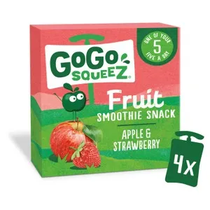 GoGo squeeZ Apple & Strawberry Fruit Pouches 4x90g – Now £1.75 @ Morrisons