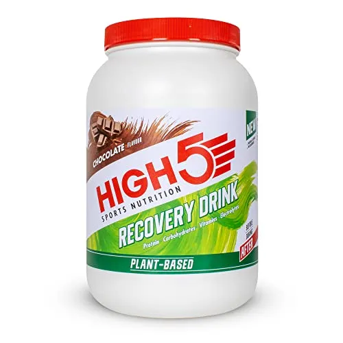 HIGH5 Recovery Drink, Plant Based Pea Protein, Promotes Recovery (Chocolate, 1.6kg) - ONLY £33.86 (68%), RRP £49.99