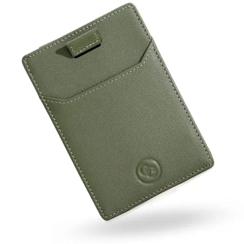 Card Genie Slim Wallet for Men | RFID Blocking Vegan Leather Credit Card Holder with Gift Box | ONLY £6.99 RRP £11.00, (36% OFF!) w/ FREE DELIVERY