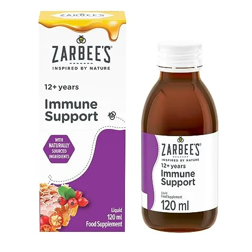 Zarbee's Adult Immune Support Liquid Multivitamin, 120ml | ONLY £5.68 RRP £9.49, (40% OFF!) w/ FREE DELIVERY
