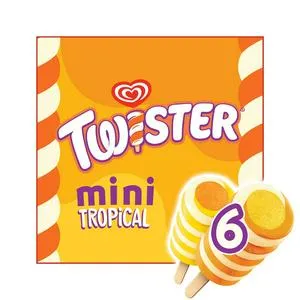 Wall's Twister Mini Tropical Ice Lollies 6x50ml £1.45 (was £2.90) @ Sainsburys