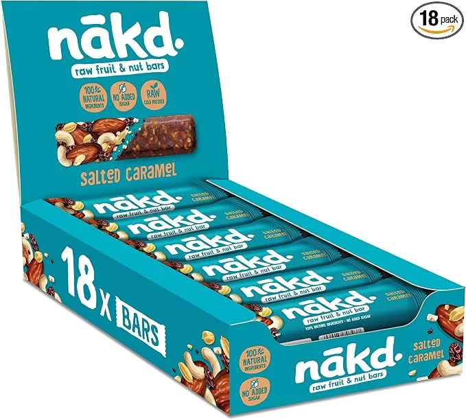 Nakd Salted Caramel Fruit & Nut Bars 18x35g £12.11 @ Amazon