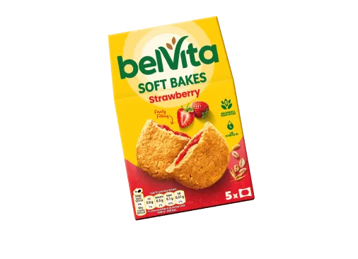 Belvita Soft Bakes – Strawberry & Red Berries 5 Pack – £1.75 Clubcard Price @ Tesco