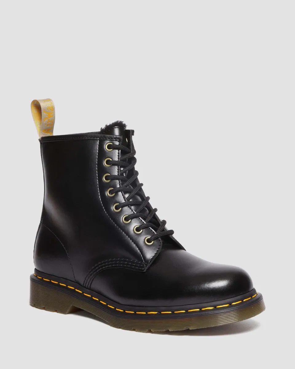 Dr. Martens Vegan 1460 Borg Lined Boots Black £133 (Was £190)