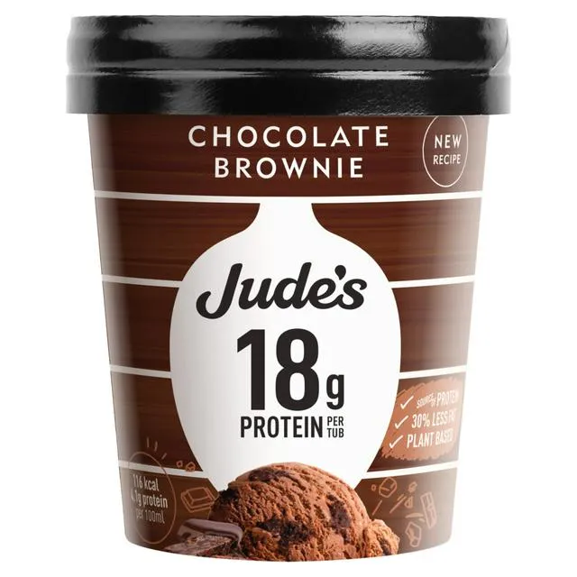 Jude's Plant-Based Chocolate Brownie Ice Cream 460ml – Now £1.25 @ Sainsbury's
