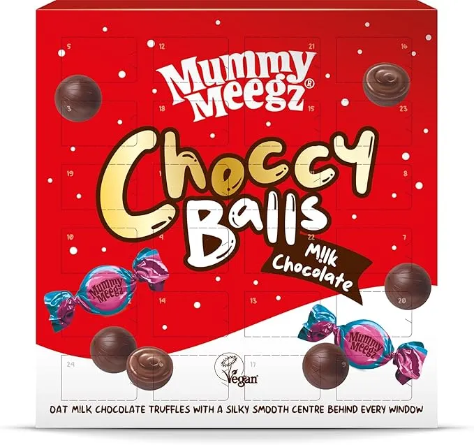 Mummy Meegz - Vegan Choccy Balls Advent Calendar - 288g x 1