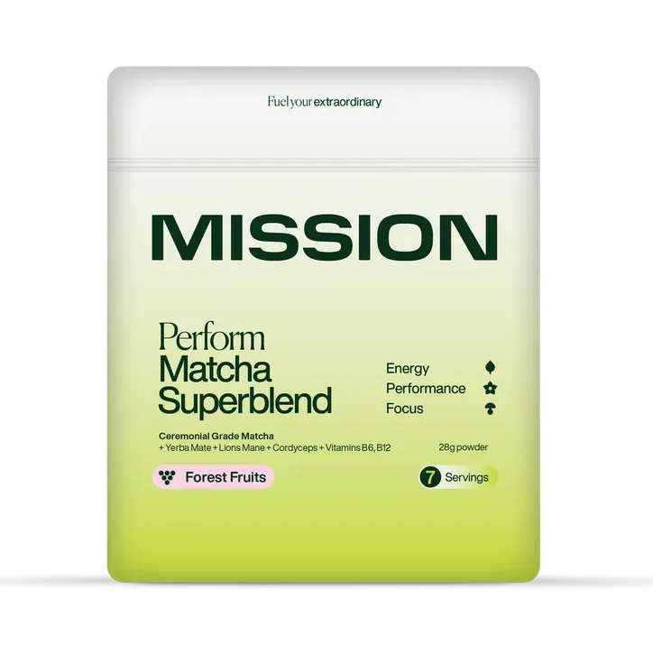 Mission Perform Matcha Superblend Forest Fruits 28g £9 (was £15.99)