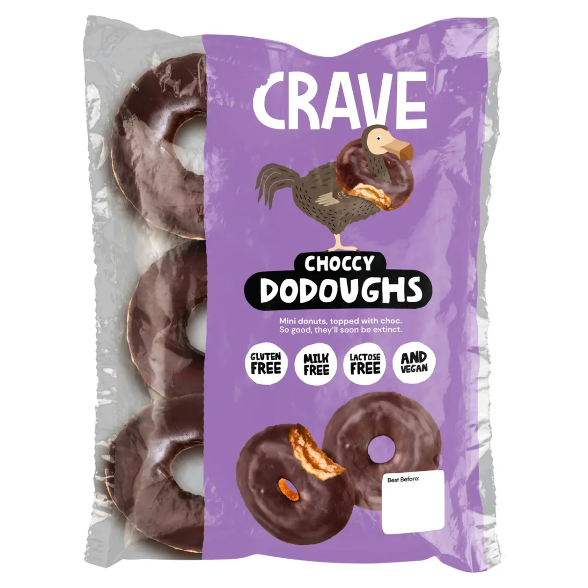 Crave Free From 6 Choccy Dodoughs Doughnuts 221g £2.45 @ Ocado