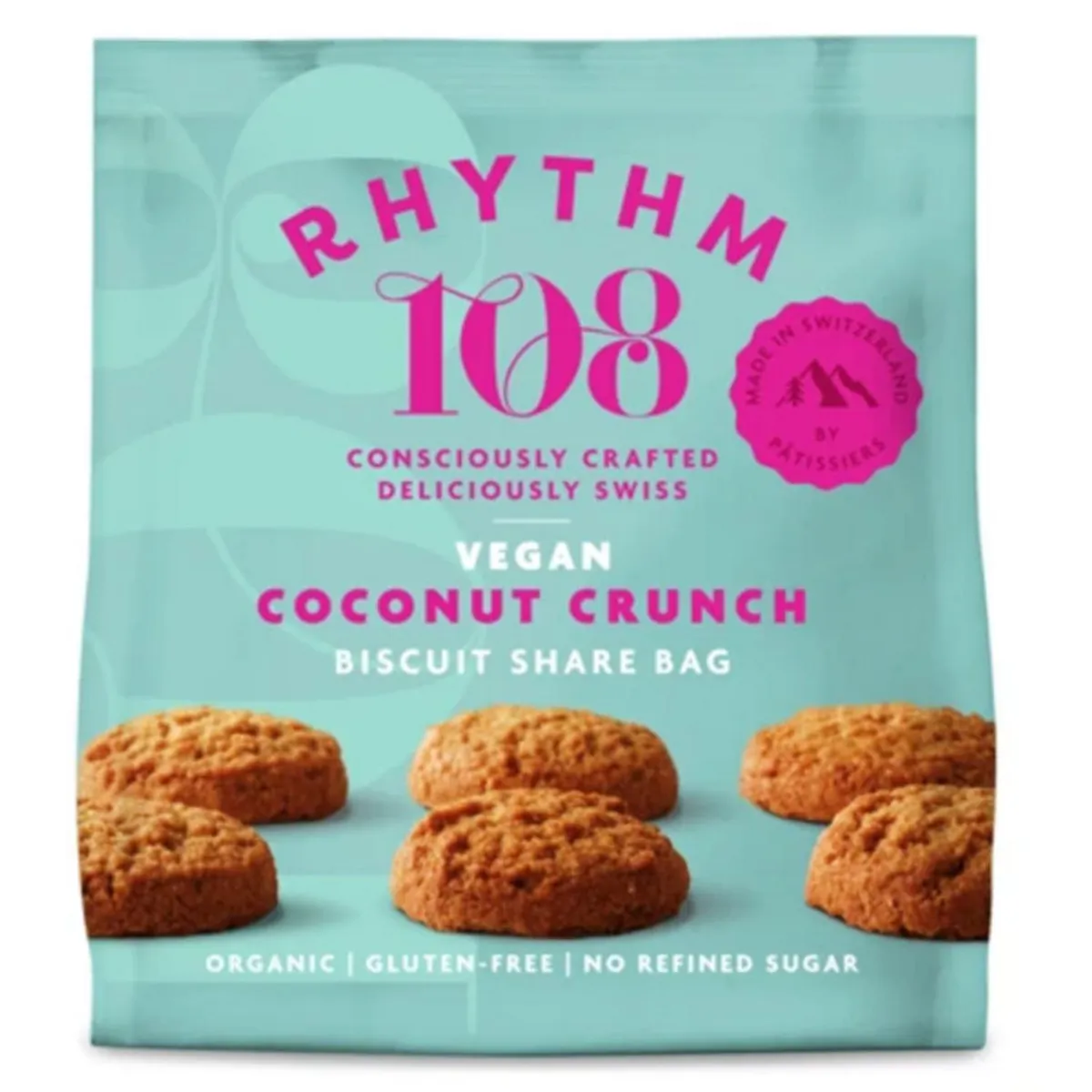 Rhythm 108 Organic Coconut Biscuits Sharing Bag 135g