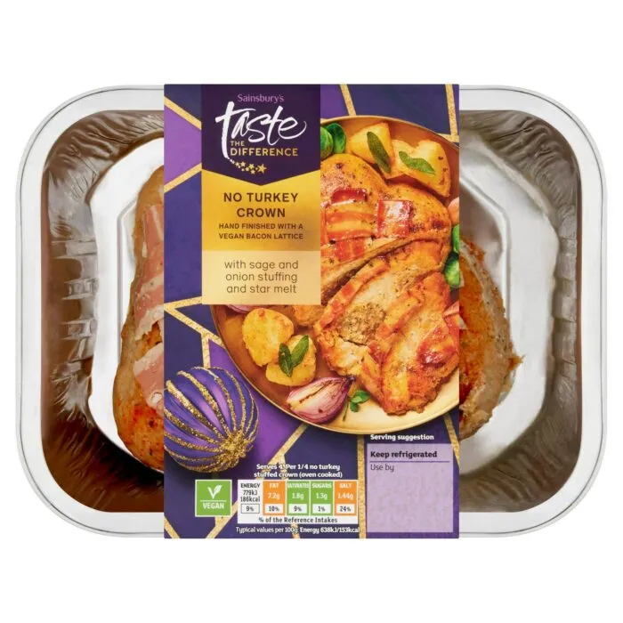 Sainsbury's No Turkey Crown with Sage & Onion Stuffing & Star Melt, Taste the Difference 540g, £3,50 nectar price!!