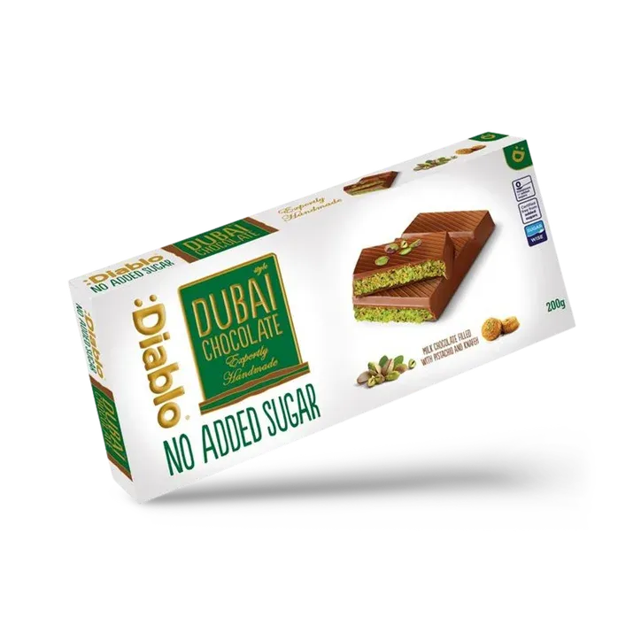 Diablo No Added Sugar Dubai Chocolate Bar 200g £6.99 (was £13.99) @ Holland & Barrett