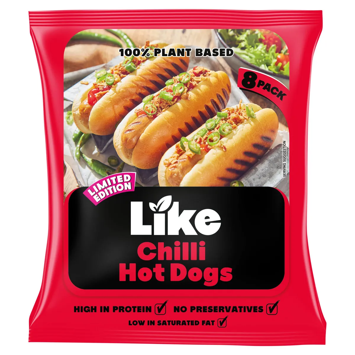 Like Limited Edition 8 Chilli Hot Dogs 360g £1.38 (was £2.75) @ Iceland