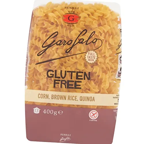 Garofalo Gluten Free Fusilli Italian Dried Pasta, 400g - Suitable for Coeliac and Vegan diets (Pack of 1) | ONLY £1.62 RRP £3.25, (50% OFF!) w/ FREE DELIVERY