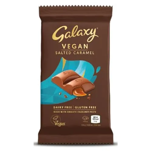 Galaxy Salted Caramel Vegan Dairy Free Chocolate 100 g | ONLY £2.00 RRP £3.00, (33% OFF!) w/ FREE DELIVERY