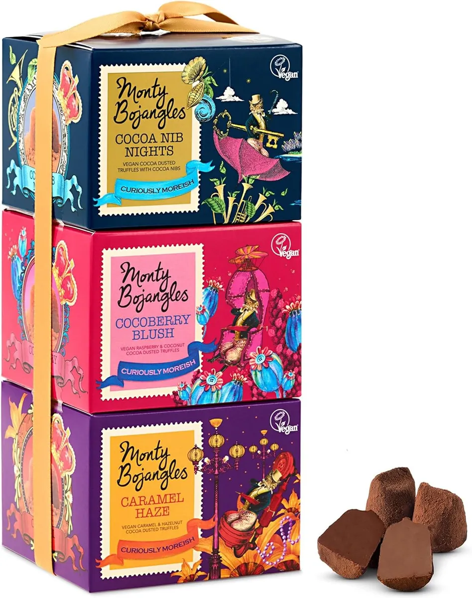 Monty Bojangles Vegan Chocolate Truffles Gift Tower (3x100g) £12.59 (was £15.99) @ Amazon