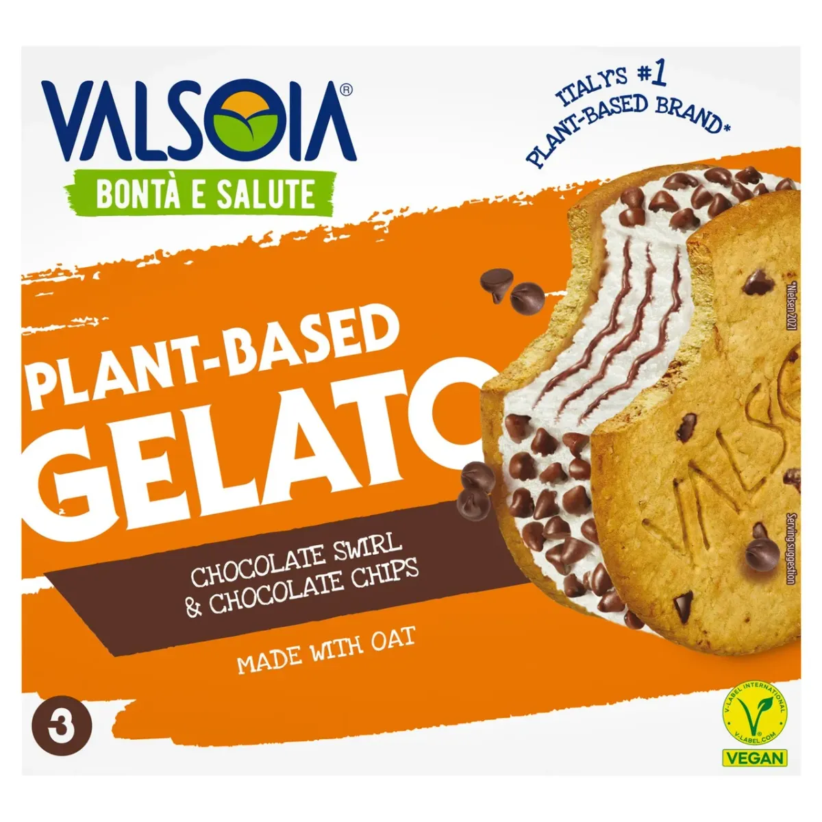 Valsoia Oat-Based Gelato Cookie 3x155ml – Now £3.35 @ Ocado