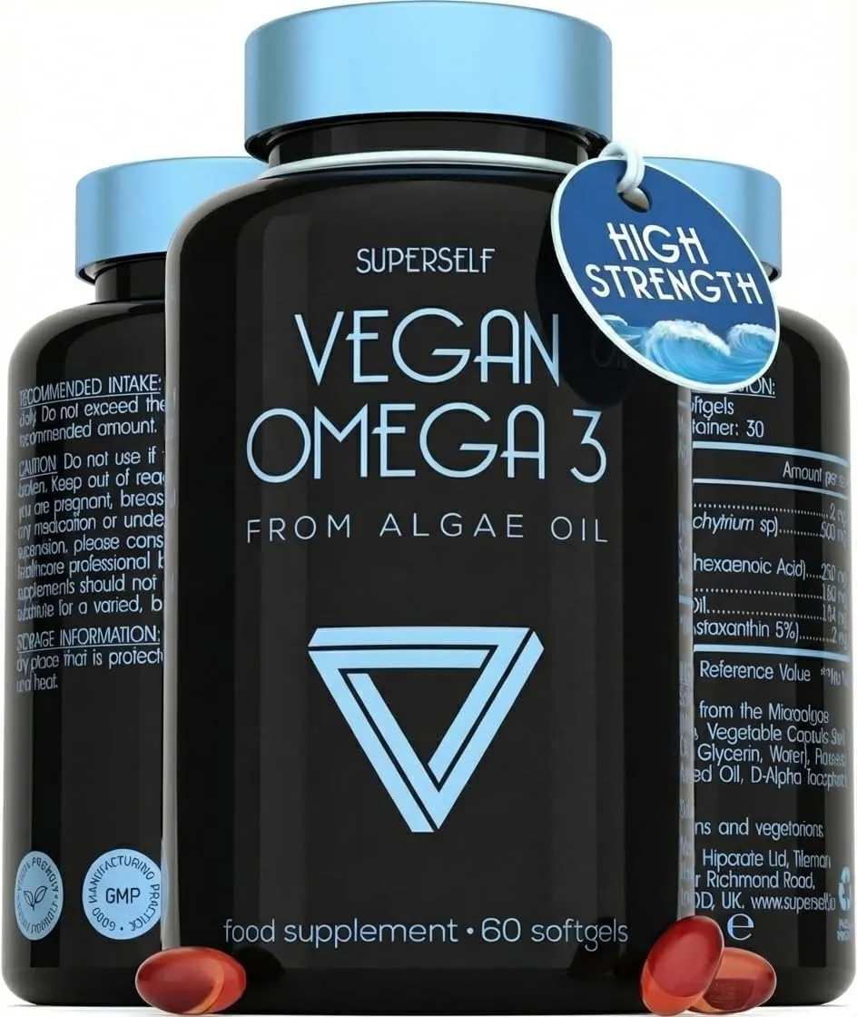 SuperSelf Vegan Omega 3 from Algae Oil 60 Capsules £8.41 (was £9.98) @ Amazon