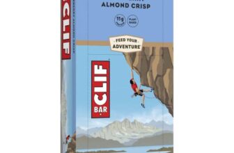 Clif Bars – Energy Bar / Nutritional Protein Bar – Blueberry Almond Crisp – Plant Based Protein – 12 x 68 g – ONLY £17.84 (42%), RRP £41.99 (£5.15 / 100 g)