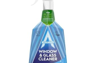 Astonish Window and Glass Cleaner, Vegan and Cruelty Free Spray, 750ml, Lemon – ONLY £1.00, RRP £3.18