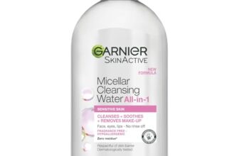 Garnier Micellar Cleansing Water, Gentle face Cleanser & Makeup Remover, Fragrance-Free, Vegan Formula, Suitable For All Skin Types, Even Sensitive, Skin Active, 700ml – ONLY £4.99, RRP £9.99