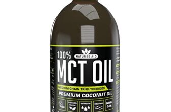 Natures Aid 100 Percent MCT Oil, Premium Coconut Oil, Sustainably Sourced, Add to Coffees or Shakes, Vegan, 500 ml – ONLY £6.88, RRP £18.95