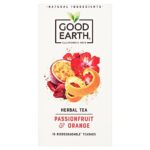 Good Earth Tea Co. Passionfruit & Orange Tea Bags (1 x 15 Tea Bags) | Refreshingly Natural, Rich & Well Rounded Herbal Tea | ONLY £3.00 RRP £5.68, (47% OFF!) w/ FREE DELIVERY