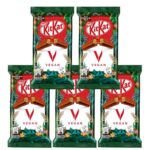 5x Kitkat Vegan Chocolate Bar 4 Finger Biscuit Bar Dark Chocolates Gift Box Kit-Kat Vegan Treats for Movie Snacks, Xmas Eve Snacks or Small Gifts Sweet Treats for Christmas Birthday | ONLY £9.99 RRP £12.99, (23% OFF!) w/ FREE DELIVERY