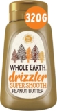Whole Earth Drizzler Original Roasted Peanut Butter, Super Smooth Squeezy Runny Nutty Spread Made with 100% Peanuts, All Natural Ingredients, No Added Sugar, Gluten Free, Vegan Friendly – 320g | ONLY £2.50 RRP £3.30, (24% OFF!) w/ FREE DELIVERY