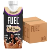 FUEL10K Vegan Chocolate Oat Breakfast Drink, High Fibre & Vitamins, 330 ml (Pack of 8) | ONLY £5.16 RRP £10.32, (50% OFF!) w/ FREE DELIVERY