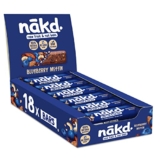Nakd Blueberry Muffin Natural Fruit & Nut Bars – Vegan – Healthy Snack – Gluten Free – 35g x 18 bars | ONLY £10.80 RRP £19.49, (45% OFF!) w/ FREE DELIVERY