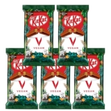 5x Kitkat Vegan Chocolate Bar 4 Finger Biscuit Bar Dark Chocolates Gift Box Kit-Kat Vegan Treats for Movie Snacks, Xmas Eve Snacks or Small Gifts Sweet Treats for Christmas Birthday | ONLY £9.99 RRP £12.99, (23% OFF!) w/ FREE DELIVERY